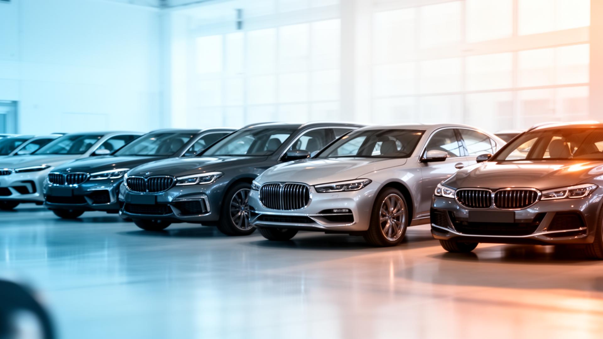 Premium auto's in showroom voor B2B veiling